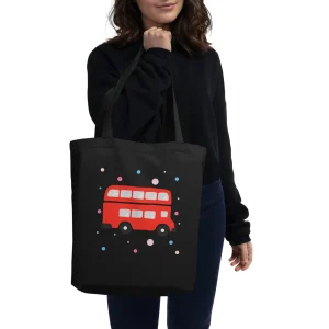 Store London Doodles - Bus - Eco Tote Bag Bags | London Gifts