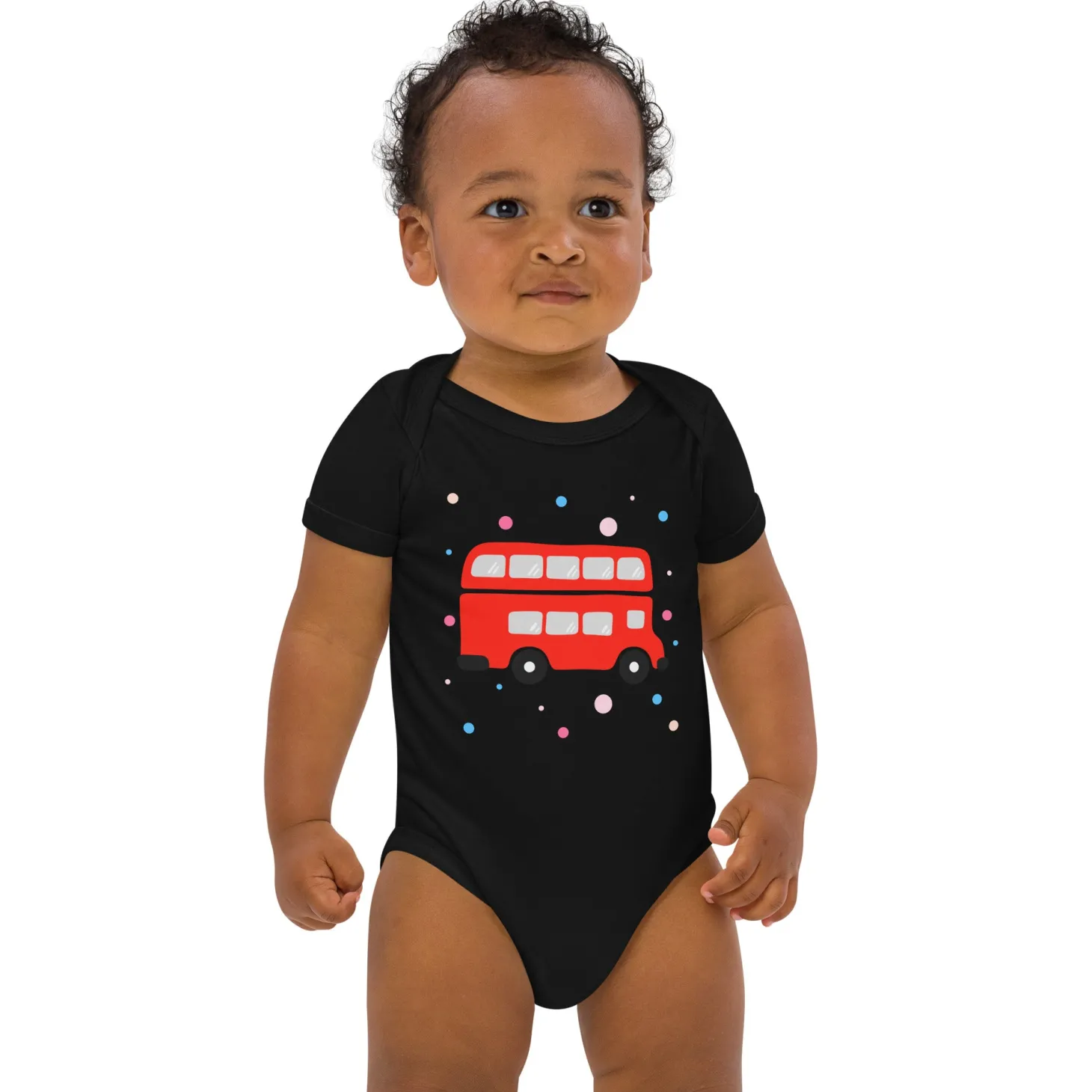 london_doodles__bus__organic_cotton_baby_bodysuit_2.webp Best Sale London Doodles - Bus - Organic Cotton Baby Bodysuit Kids Clothing | Children & Baby Clothing