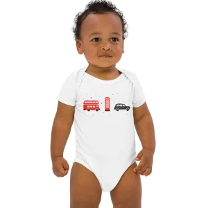 Flash Sale London Doodles - Bus / Phone / Taxi - Organic Cotton Baby Bodysuit Kids Clothing | Children & Baby Clothing