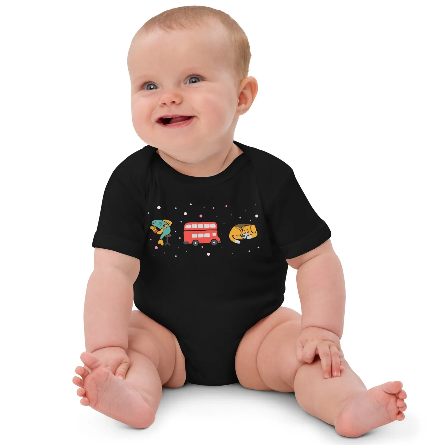 london_doodles__fish_amp_chips__bus__corgi__organic_cotton_baby_bodysuit_1.webp Cheap London Doodles - Fish & Chips / Bus / Corgi - Organic Cotton Baby Bodysuit Kids Clothing | Children & Baby Clothing