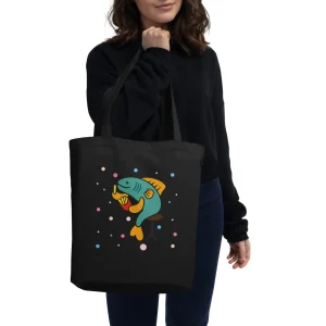 Cheap London Doodles - Fish & Chips - Eco Tote Bag Bags | London Gifts