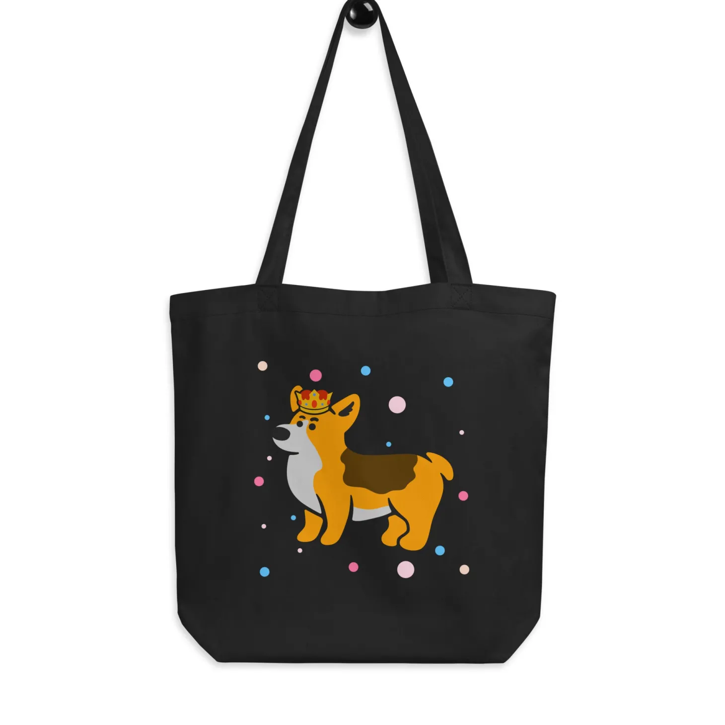 london_doodles__royal_corgi__eco_tote_bag_0.webp Store London Doodles - Royal Corgi - Eco Tote Bag Bags | London Gifts