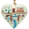 Store London Heart Shaped Metal Christmas Decoration - Tower Bridge Christmas Decorations | Christmas Decorations