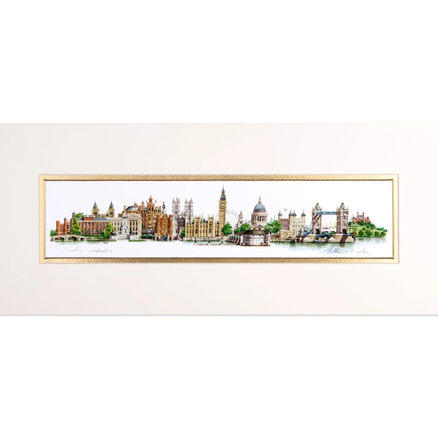 london_landmark_mounted_print_0.webp Clearance London Mounted Print Prints & Posters | London Gifts