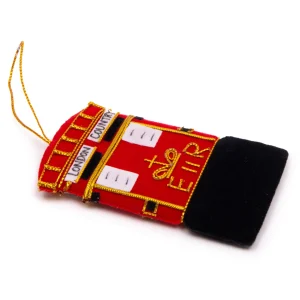 Sale London Post Box Stitched Christmas Decoration Christmas Decorations | Christmas Decorations