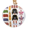 Store London Round Metal Christmas Decoration - Taxi Christmas Decorations | Christmas Decorations