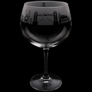 Clearance London Skyline Milford Gin Balloon Glass Glasses & Glassware | Luxury Gifts