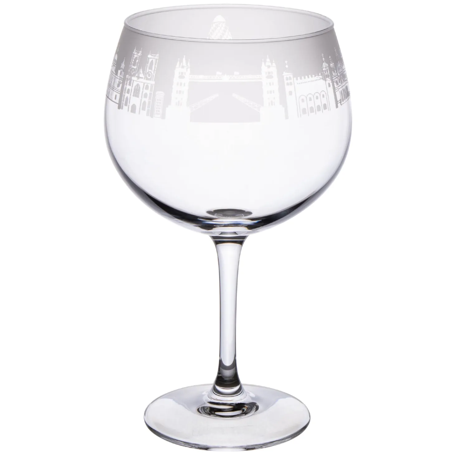 london_skyline_milford_gin_balloon_glass_1.webp Clearance London Skyline Milford Gin Balloon Glass Glasses & Glassware | Luxury Gifts