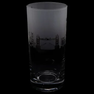 Sale London Skyline Milford Glass Highball Tumbler Glasses & Glassware | Luxury Gifts