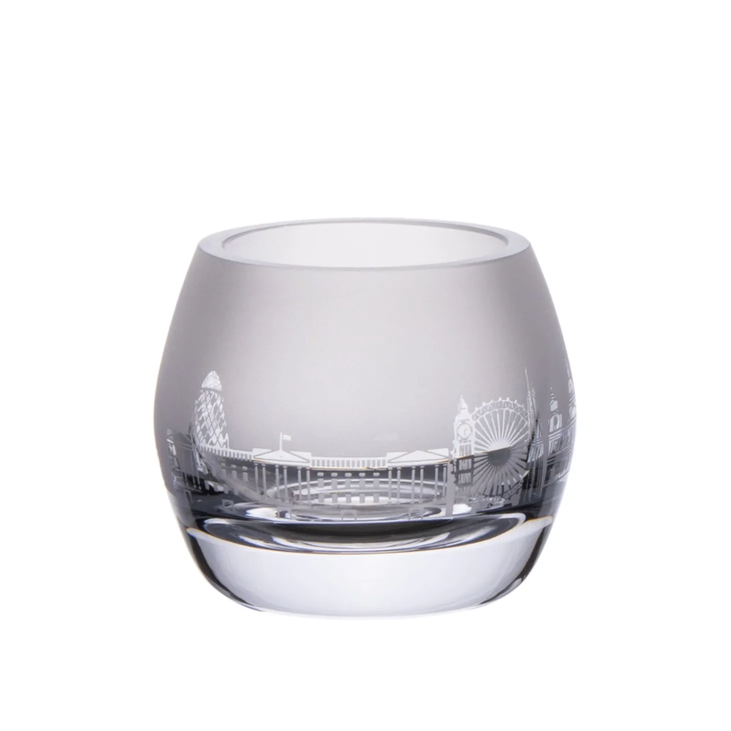 london_skyline_milford_glass_tealight_holder_3.webp Online London Skyline Milford Glass Tealight Holder Glasses & Glassware | Luxury Gifts