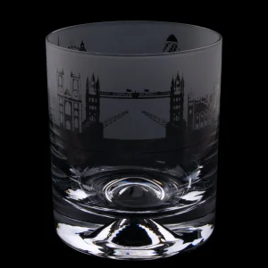 Clearance London Skyline Milford Glass Whisky Tumbler Glasses & Glassware | London Gifts