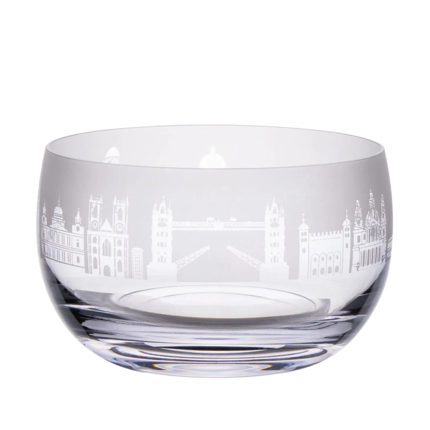 london_skyline_small_milford_glass_bowl_1.webp Online London Skyline Small Milford Glass Bowl Glasses & Glassware | Luxury Gifts