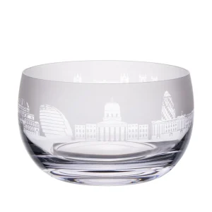 Online London Skyline Small Milford Glass Bowl Glasses & Glassware | Luxury Gifts