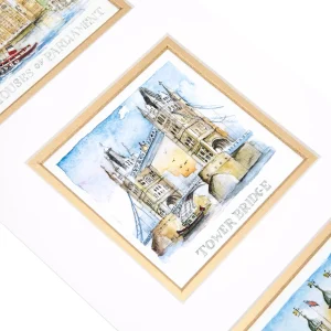 Discount London Triple Mounted Print By Little England Prints & Posters | Tower Bridge Gifts