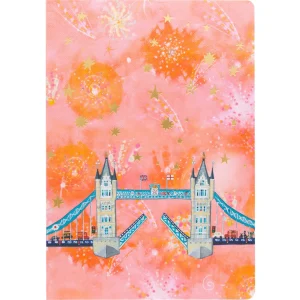 Best Sale Fireworks Bridge A5 Notebook Office & Stationery | Tower Bridge Gifts