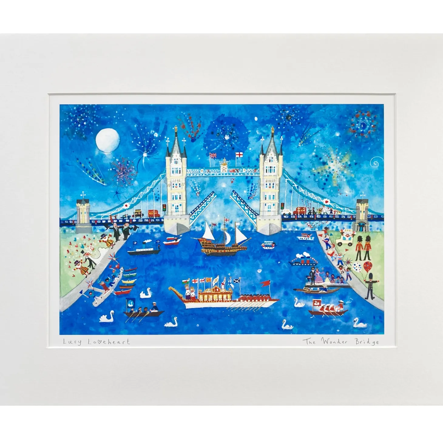 lucy_loveheart_the_wonder_bridge_mounted_art_print_0.webp Best Sale The Wonder Bridge Mounted Art Print Prints & Posters | Luxury Gifts