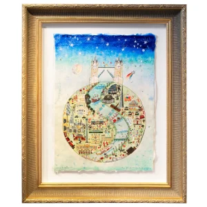 Outlet The Wonderful World Of London - Original Painting Framed Prints & Posters | Luxury Gifts