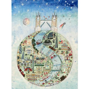 Store The Wonderful World Of London A2 Art Print - Limited Edition, Numbered And Signed By Artist Prints & Posters | Luxury Gifts