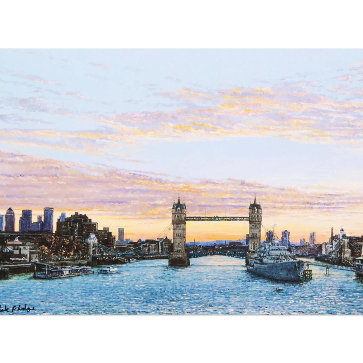 mark_f_lodge_tower_bridge_sunrise_giclee_print_1.webp Store Mark F Lodge Tower Bridge Sunrise Giclee Print Prints & Posters | Tower Bridge Gifts