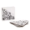 Cheap British Square Coasters Set Coasters