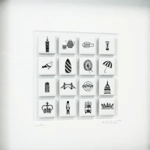 Outlet London Tile Frame - Large Luxury Gifts | London Gifts