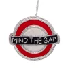 Shop Mind The Gap London Underground Stitched Christmas Decoration Christmas Decorations | Christmas Decorations