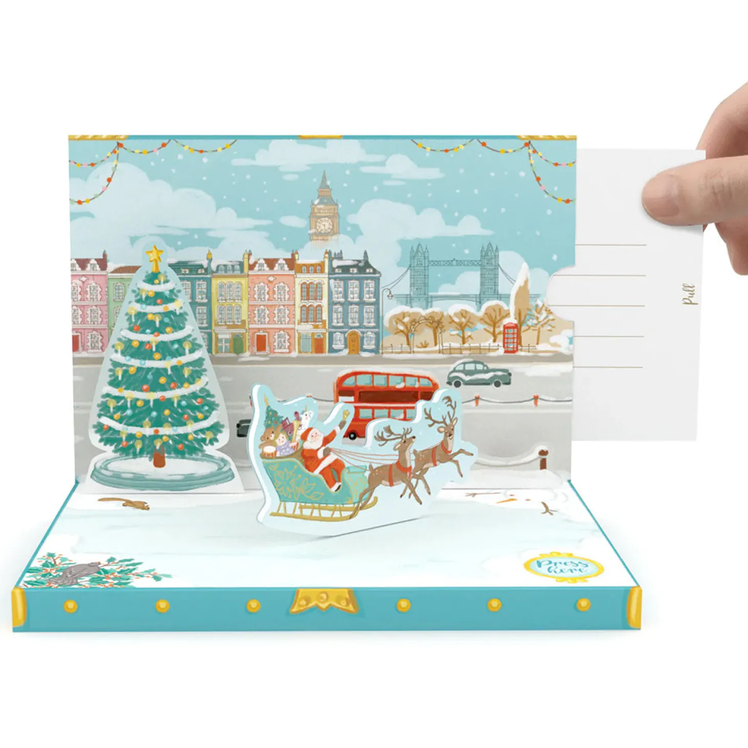 music_box_card_christmas_in_london_1.webp Shop Music Box Card: Christmas In London Office & Stationery | London Gifts