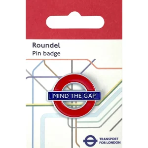 Best Sale Pawprint Mind The Gap Roundel Pin Badge Jewellery & Pins