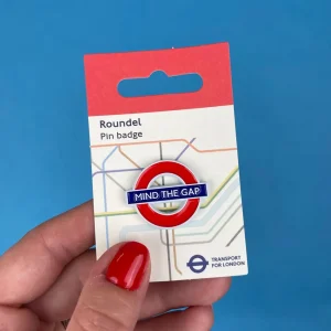 Best Sale Pawprint Mind The Gap Roundel Pin Badge Jewellery & Pins