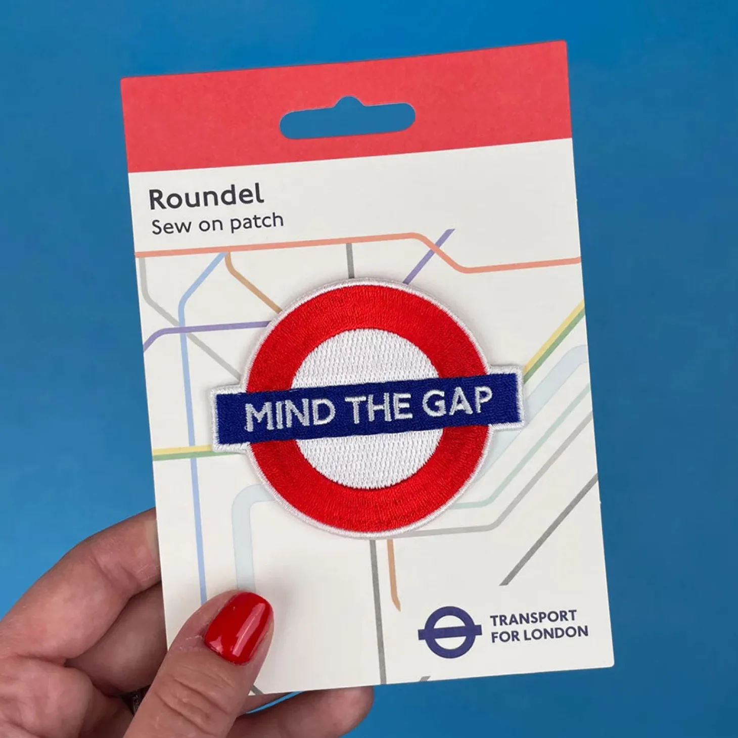 pawprint_mind_the_gap_roundel_sew_on_patch_2.webp Best Sale Pawprint Mind The Gap Roundel Sew On Patch Bags