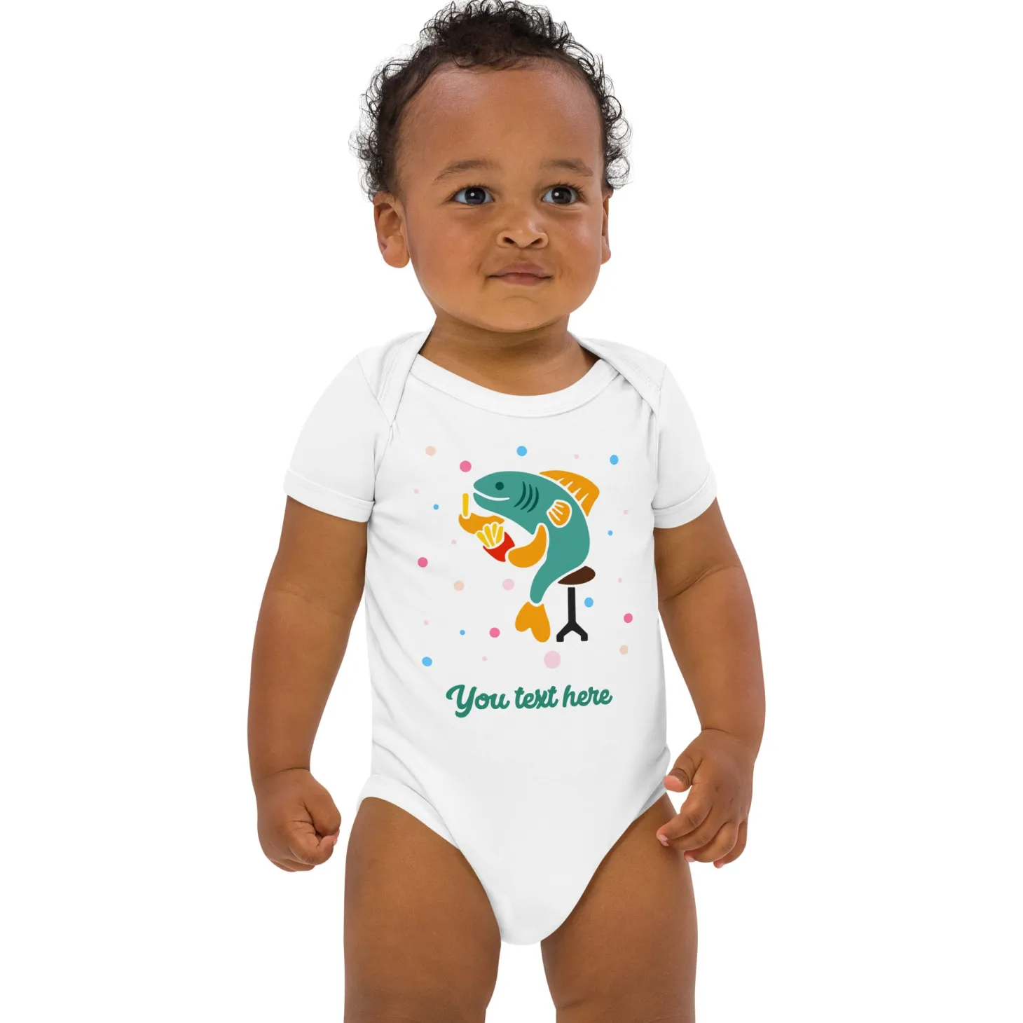 personalised_custom_text__baby_bodysuit__london_doodles__fish_amp_chips_0.webp New Personalised Custom Text - Baby Bodysuit - London Doodles - Fish & Chips Kids Clothing | Children & Baby Clothing