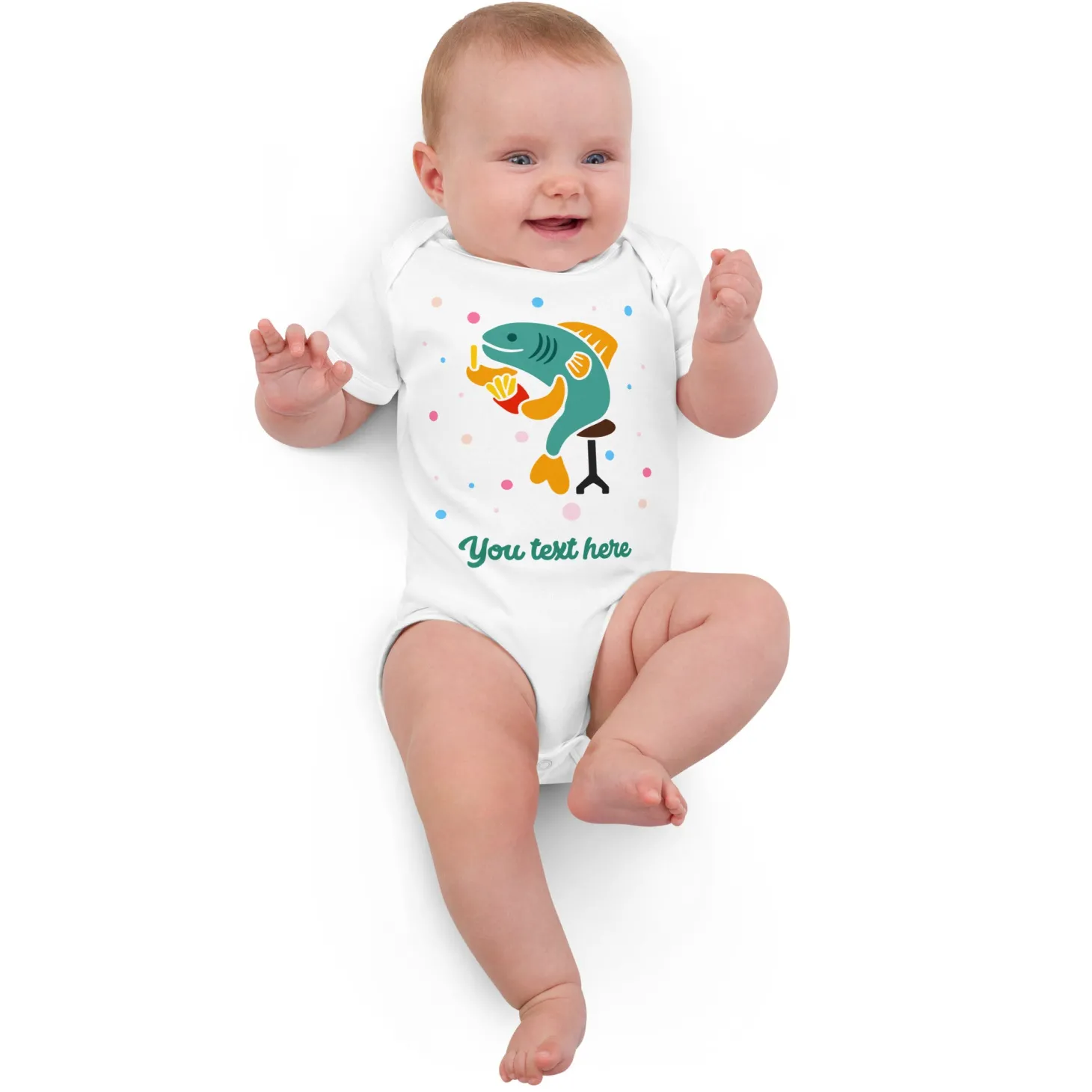 personalised_custom_text__baby_bodysuit__london_doodles__fish_amp_chips_2.webp New Personalised Custom Text - Baby Bodysuit - London Doodles - Fish & Chips Kids Clothing | Children & Baby Clothing