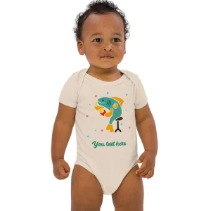 New Personalised Custom Text - Baby Bodysuit - London Doodles - Fish & Chips Kids Clothing | Children & Baby Clothing