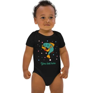 New Personalised Custom Text - Baby Bodysuit - London Doodles - Fish & Chips Kids Clothing | Children & Baby Clothing