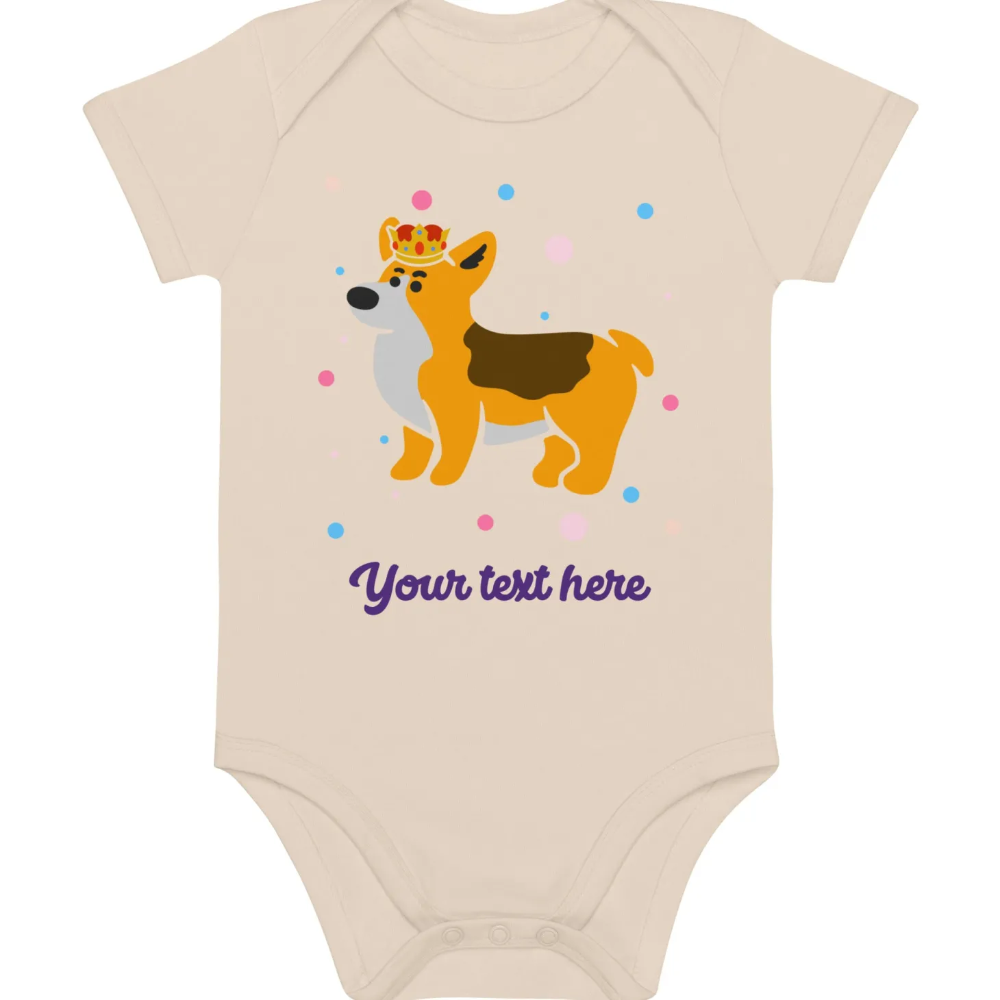 personalised_custom_text__baby_bodysuit__london_doodles__royal_corgi_3.webp Outlet Personalised Custom Text - Baby Bodysuit - London Doodles - Royal Corgi Kids Clothing | Children & Baby Clothing