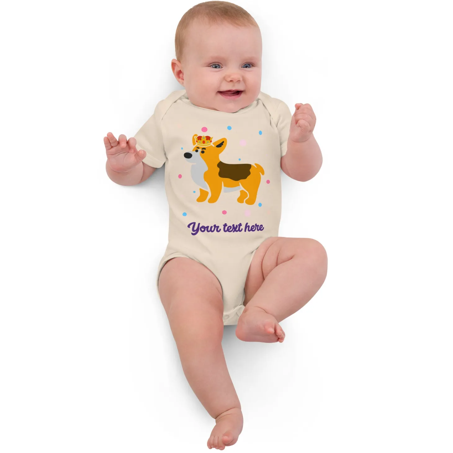 personalised_custom_text__baby_bodysuit__london_doodles__royal_corgi_5.webp Outlet Personalised Custom Text - Baby Bodysuit - London Doodles - Royal Corgi Kids Clothing | Children & Baby Clothing