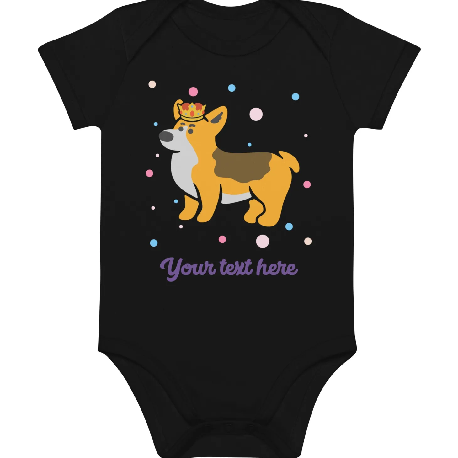 personalised_custom_text__baby_bodysuit__london_doodles__royal_corgi_6.webp Outlet Personalised Custom Text - Baby Bodysuit - London Doodles - Royal Corgi Kids Clothing | Children & Baby Clothing