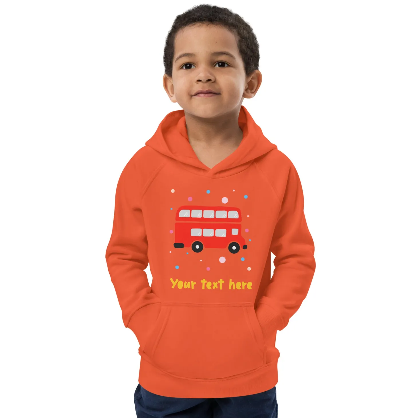 personalised_custom_text__kids_eco_hoodie__london_doodles__bus_7.webp Fashion Personalised Custom Text - Kids Eco Hoodie - London Doodles - Bus Kids Clothing | Children & Baby Clothing