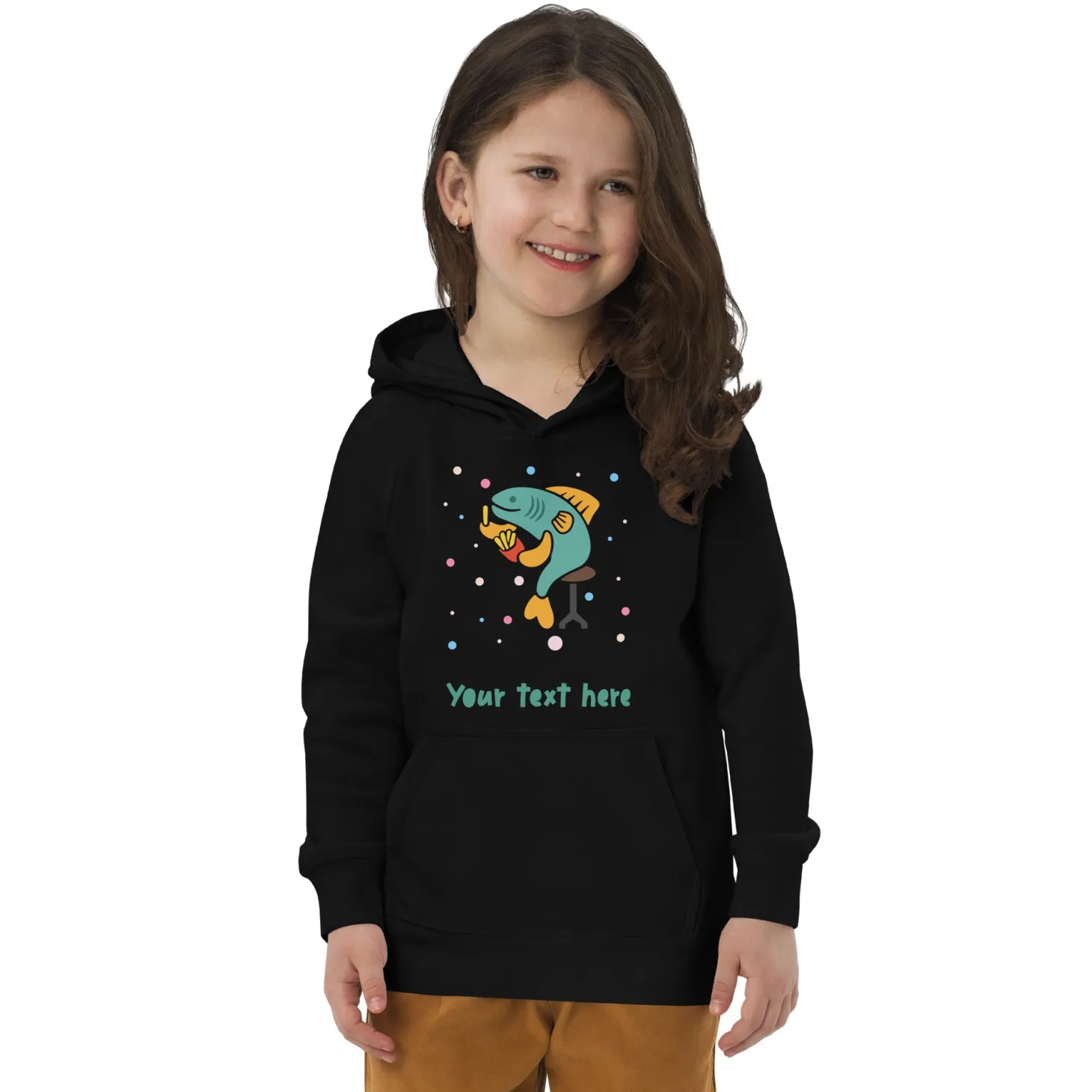 personalised_custom_text__kids_eco_hoodie__london_doodles__fish_amp_chips_1.webp Clearance Personalised Custom Text - Kids Eco Hoodie - London Doodles - Fish & Chips Kids Clothing | Children & Baby Clothing