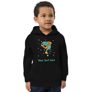 Clearance Personalised Custom Text - Kids Eco Hoodie - London Doodles - Fish & Chips Kids Clothing | Children & Baby Clothing