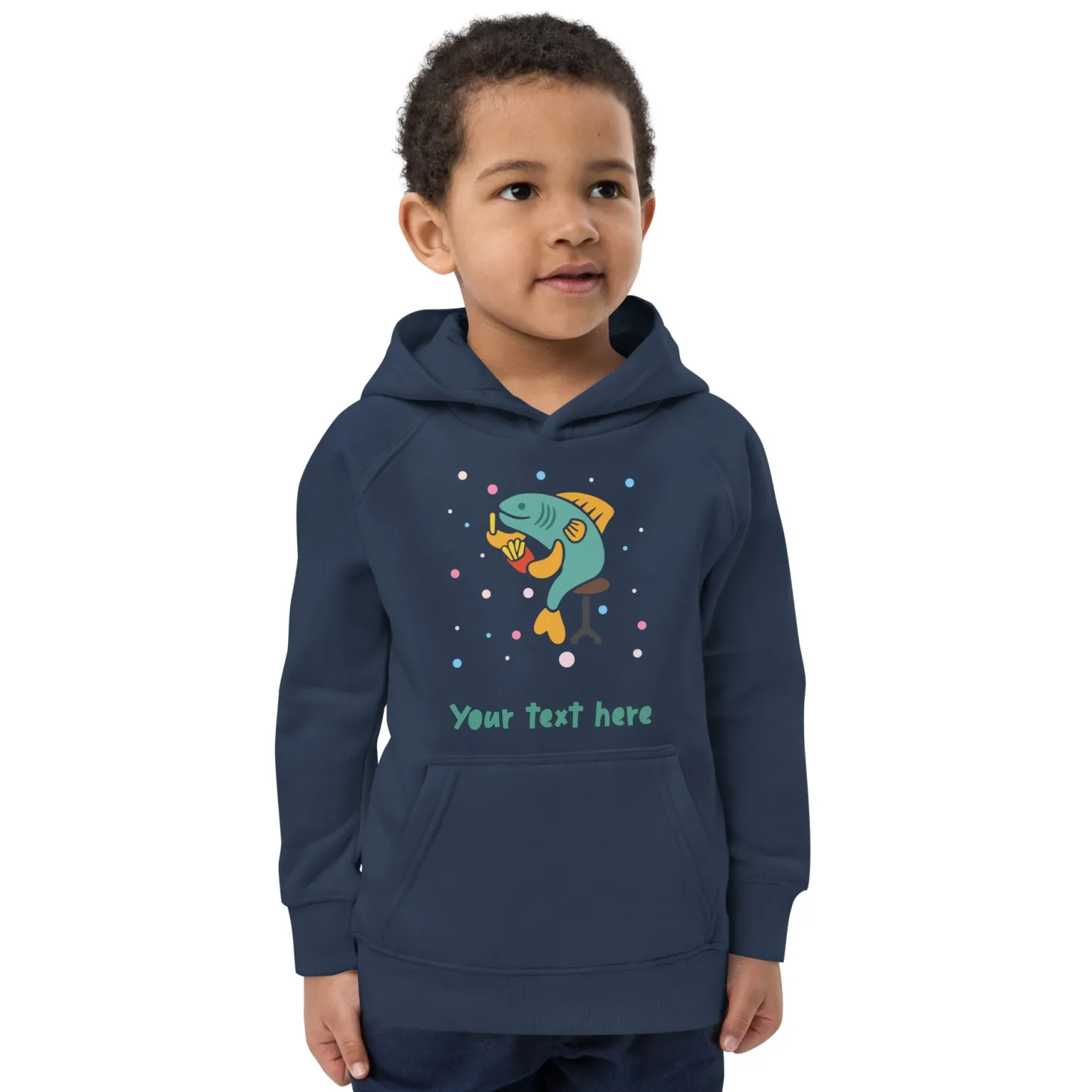 personalised_custom_text__kids_eco_hoodie__london_doodles__fish_amp_chips_5.webp Clearance Personalised Custom Text - Kids Eco Hoodie - London Doodles - Fish & Chips Kids Clothing | Children & Baby Clothing