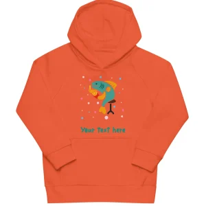 Clearance Personalised Custom Text - Kids Eco Hoodie - London Doodles - Fish & Chips Kids Clothing | Children & Baby Clothing