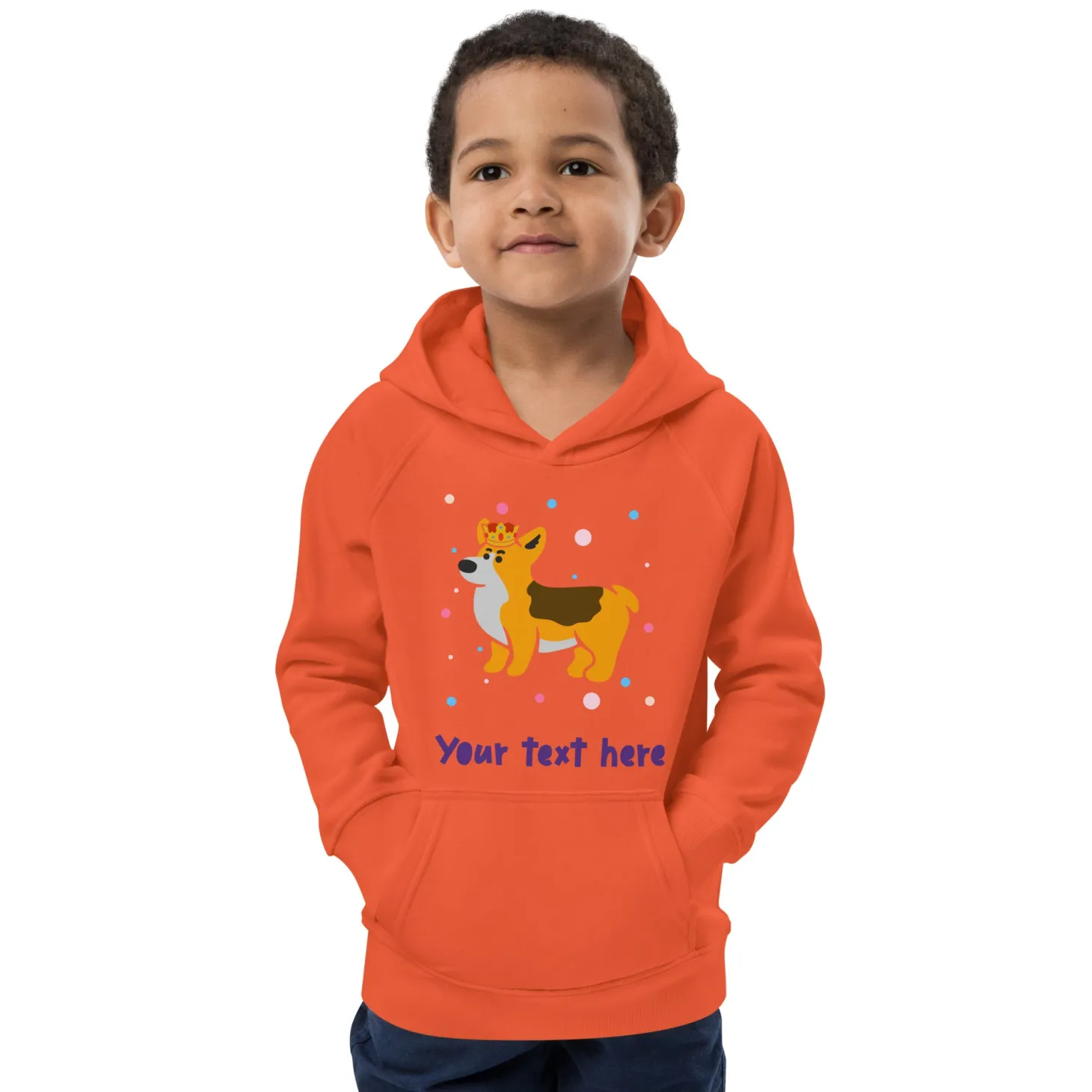 personalised_custom_text__kids_eco_hoodie__london_doodles__royal_corgi_8.webp Cheap Personalised Custom Text - Kids Eco Hoodie - London Doodles - Royal Corgi Kids Clothing | Children & Baby Clothing
