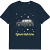 Fashion Personalised Custom Text - Organic Cotton Adults Unisex T-Shirt - London Doodles - Taxi Clothing | London Gifts