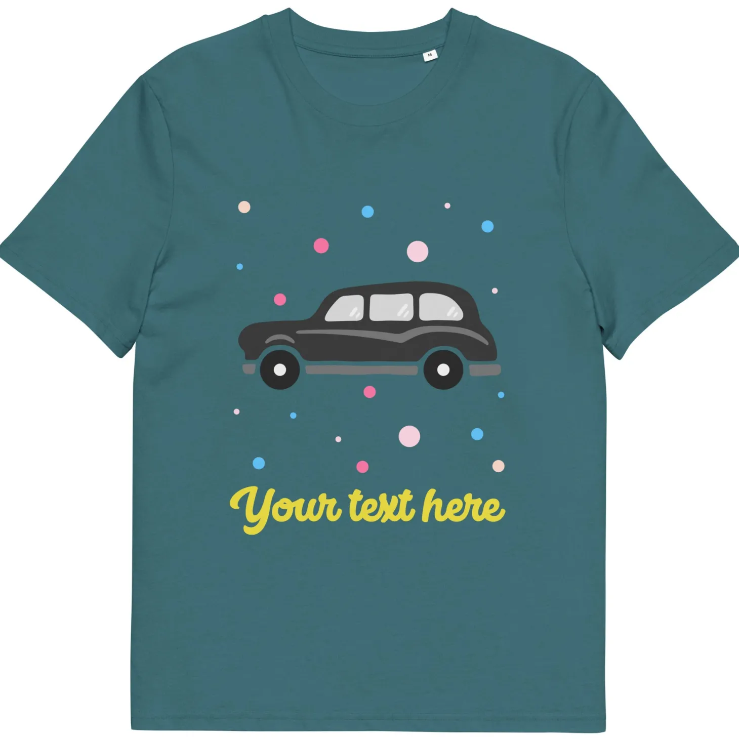 personalised_custom_text__organic_cotton_adults_unisex_tshirt__london_doodles__black_taxi_4.webp Fashion Personalised Custom Text - Organic Cotton Adults Unisex T-Shirt - London Doodles - Taxi Clothing | London Gifts