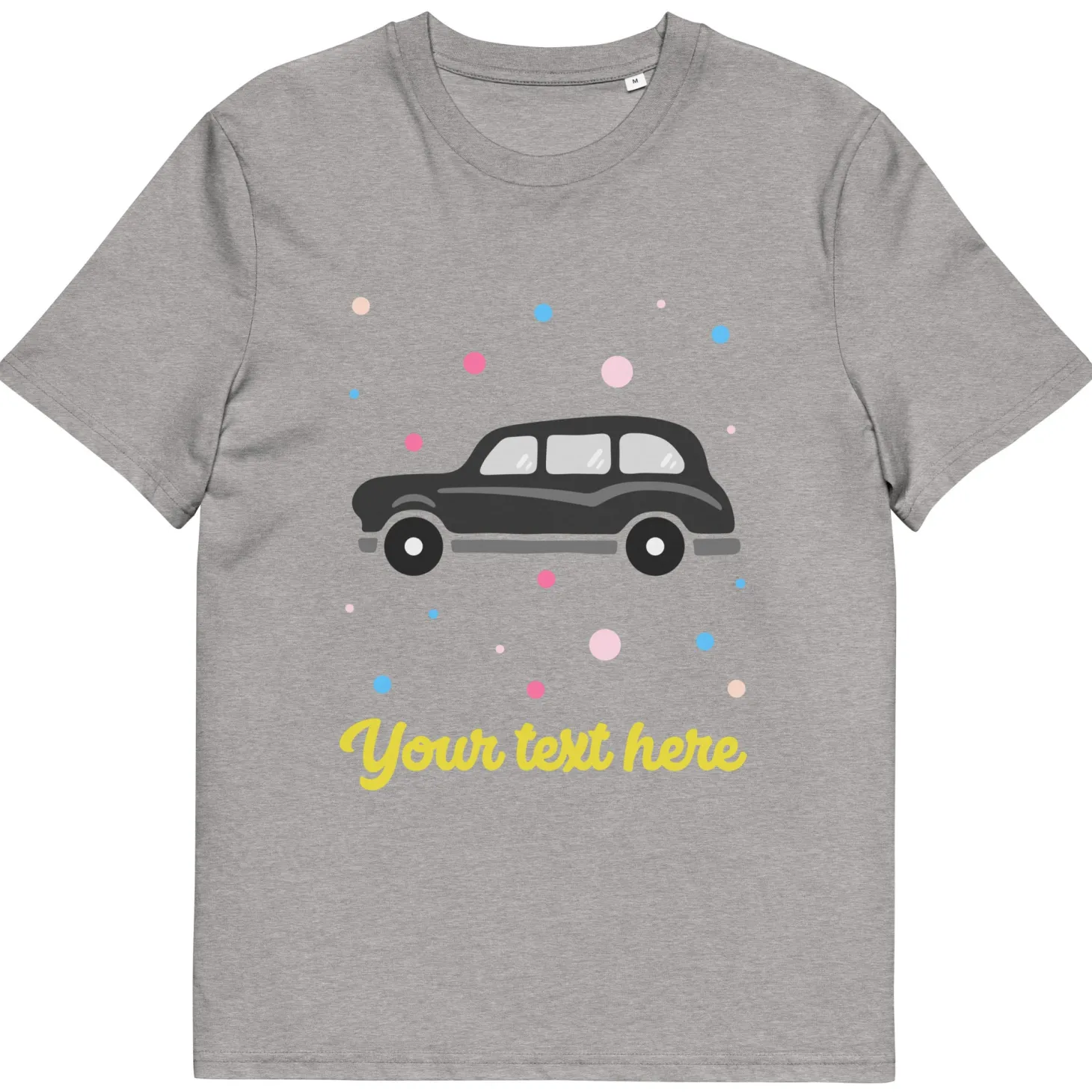 personalised_custom_text__organic_cotton_adults_unisex_tshirt__london_doodles__black_taxi_5.webp Fashion Personalised Custom Text - Organic Cotton Adults Unisex T-Shirt - London Doodles - Taxi Clothing | London Gifts