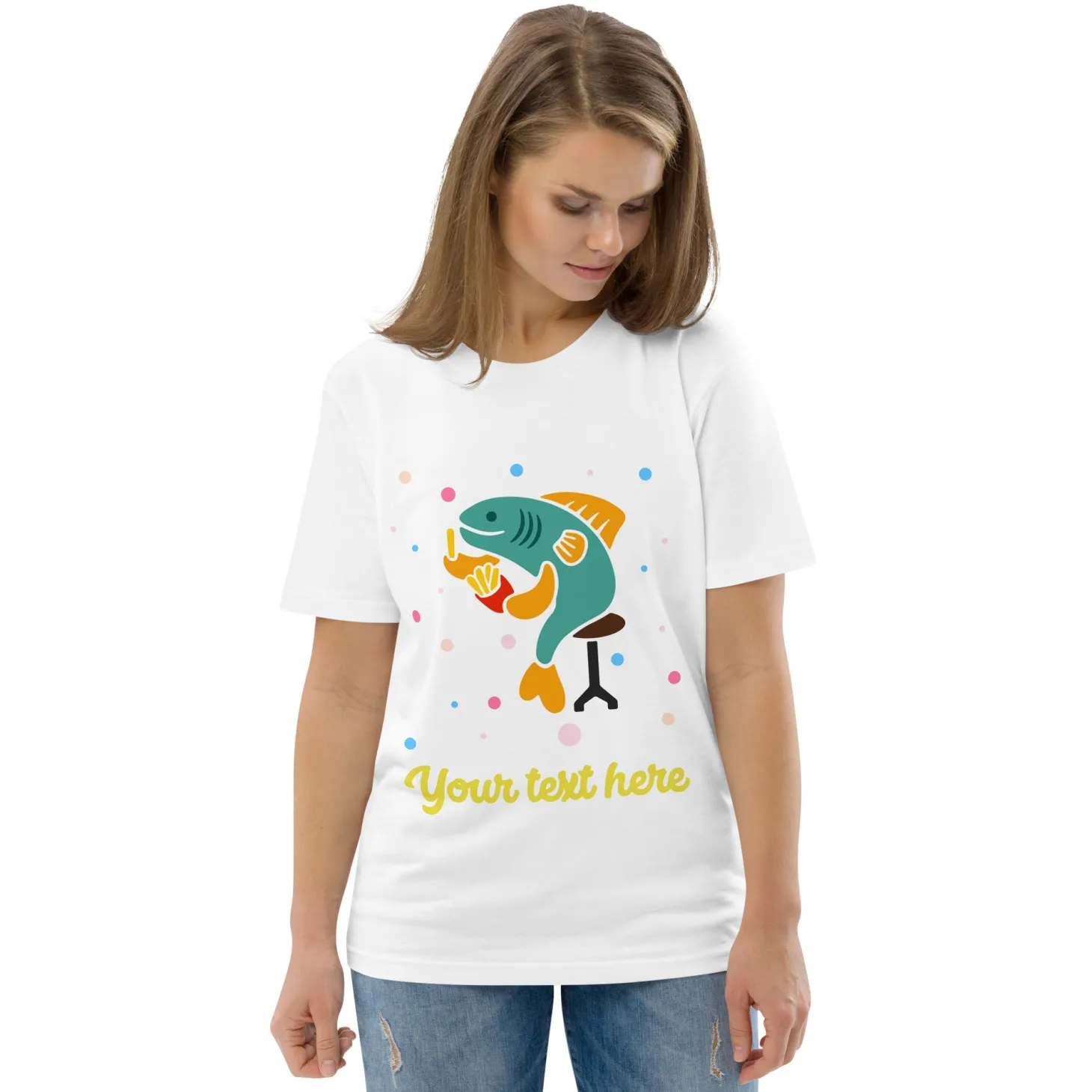 personalised_custom_text__organic_cotton_adults_unisex_tshirt__london_doodles__fish_amp_chips_8.webp Hot Personalised Custom Text - Organic Cotton Adults Unisex T-Shirt - London Doodles - Fish & Chips Clothing | London Gifts
