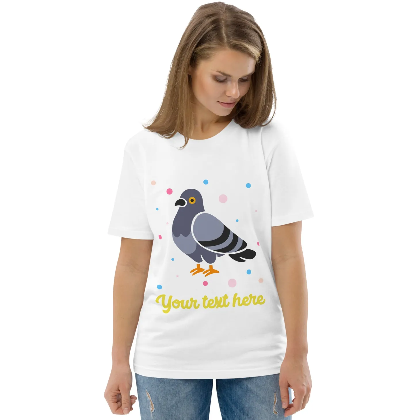 personalised_custom_text__organic_cotton_adults_unisex_tshirt__london_doodles__pigeon_1.webp Fashion Personalised Custom Text - Organic Cotton Adults Unisex T-Shirt - London Doodles - Pigeon Clothing | London Gifts