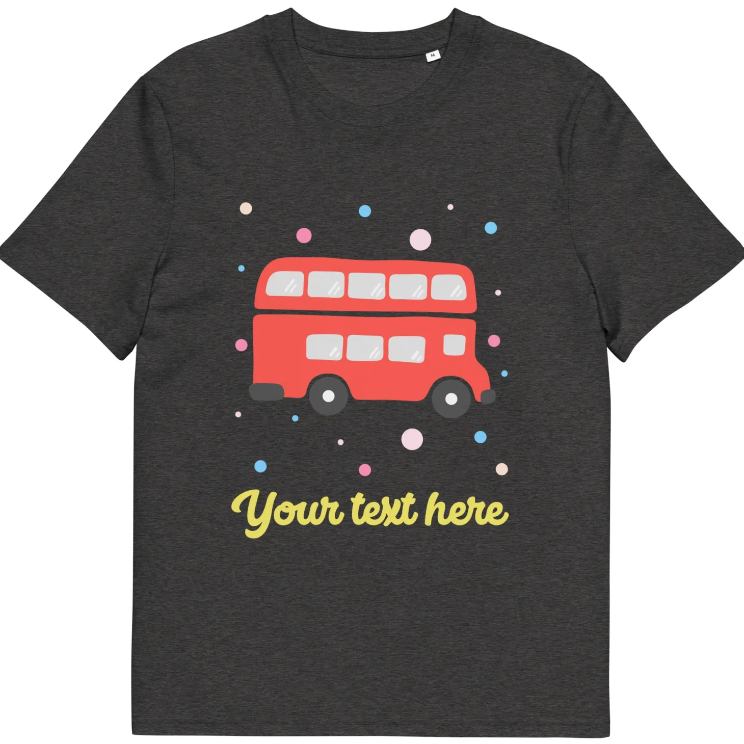 personalised_custom_text__organic_cotton_adults_unisex_tshirt__london_doodles__red_bus_3.webp Online Personalised Custom Text - Organic Cotton Adults Unisex T-Shirt - London Doodles - Red Bus Clothing | London Gifts