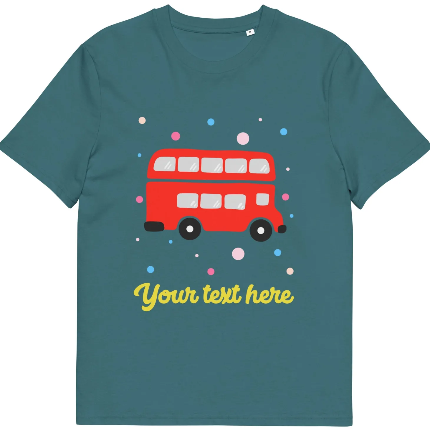 personalised_custom_text__organic_cotton_adults_unisex_tshirt__london_doodles__red_bus_4.webp Online Personalised Custom Text - Organic Cotton Adults Unisex T-Shirt - London Doodles - Red Bus Clothing | London Gifts